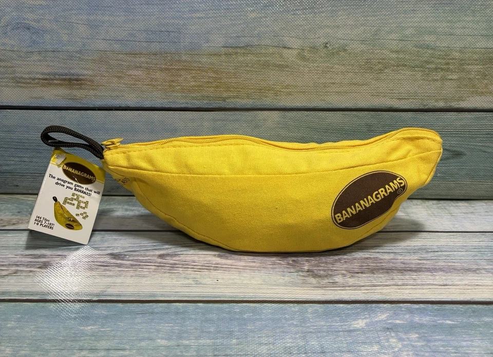 Bananagrams Tile Crossword Game In Zip Banana Bag NEW with Tags & Instructions - Image 3 of 4