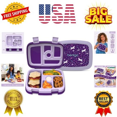 BPA-Free Kids Bento Lunch Box with 5 Compartments - Ideal for School & On The Go