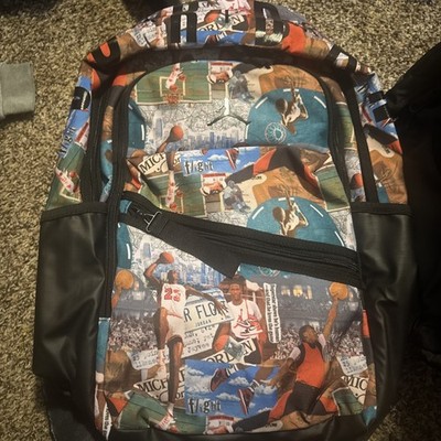 Air Jordan Air Patrol All Over Print Backpack Vintage Image Bag MA0924 K5T New