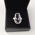 Iolite Gemstone 925 Sterling Silver Designer Promise Ring For Anniversary Gift