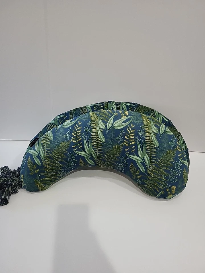 DockATot La Maman Wedge Nursing Pillow Navy Night Falls Botanical Tropical Plant - Image 3 of 4