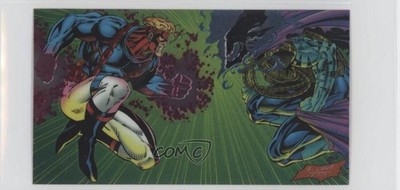 1994 WildStorm WildCats Widevision Spartan vs Helspont #85 5ui