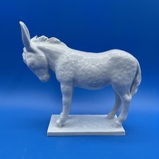 ROYAL VIENNA AUGARTEN WEIN AUSTRIA PORCELAIN FIGURINE OF A DONKEY or MULE, AS IS