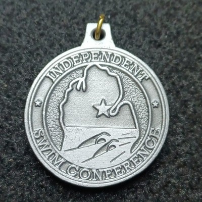 Michigan School Medley Relay 2011-2012 Swimming Medal Award Badge 1 1/2'' 2nd 
