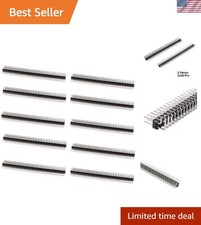 10PCS 40Pin 2.54mm Dual Row Right Angle PCB Male Pin Header Strip Connector