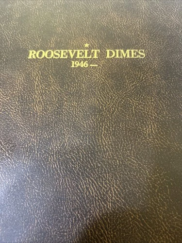 ROOSEVELT SILVER DIME SET 1946-1964 P-D-S UNC CONDITION  48 COINS IN ALBUM+EXTRA