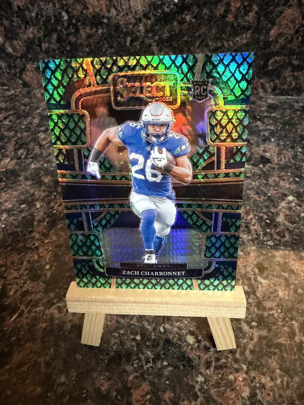 Zach Charbonnet 2023 Panini Select RC Concourse Dragon Scale /70