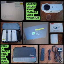 VANKYO Leisure 430W Portable Video Projector BOXED WORKS UK SELLER SEE PICTURES