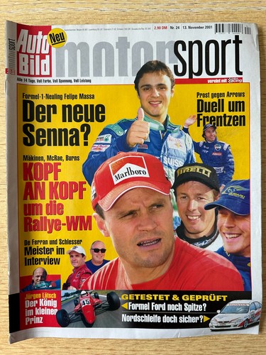 Auto Bild Motorsport Nr. 24 2001 DTM Formel 1 Rallye WM Frentzen Ford
