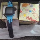 Kids Smart Watch GPS SOS Blue Black Silicone Band GSM Android iOS