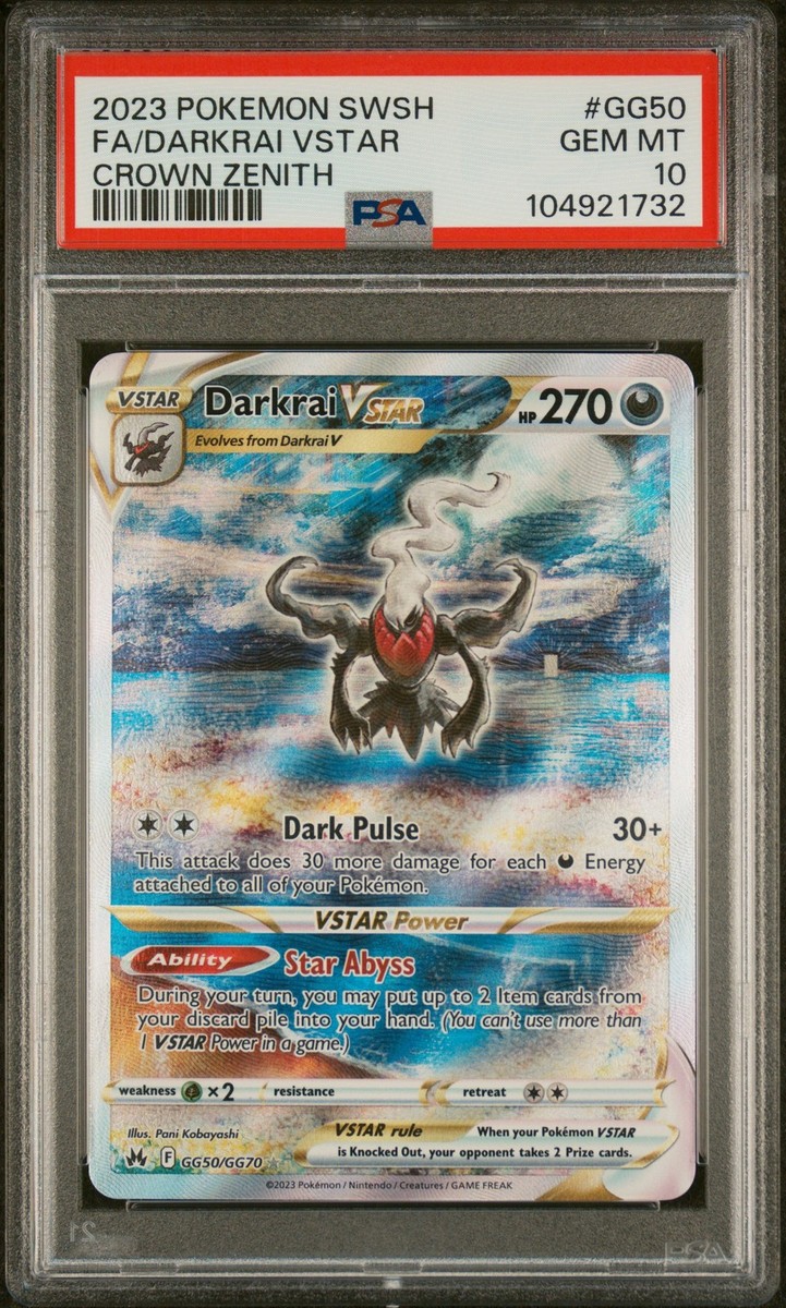 2023 POKEMON SWORD & SHIELD CROWN ZENITH #GG50 FULL ART/DARKRAI