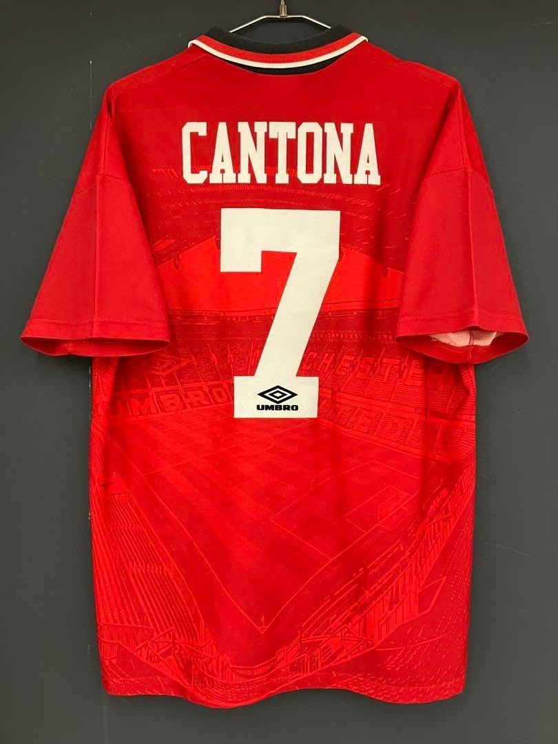 1994-96 Manchester United Cantona Official Shirt Size L(US M) USED