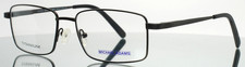 MICHAEL ADAMS MA-620T GUN Gunmetal Mens Rectangle Eyeglasses 56-18-145 B:37