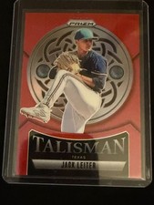 Jack Leiter 2025 Prizm Talisman Red Prizm #104/199 - #12 Rangers