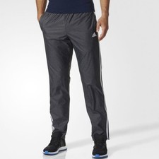 ADIDAS ESSENTIALS 3 STRIPE WOVEN BLACK/WHITE PANTS MEN'S SMALL B47227 NEW