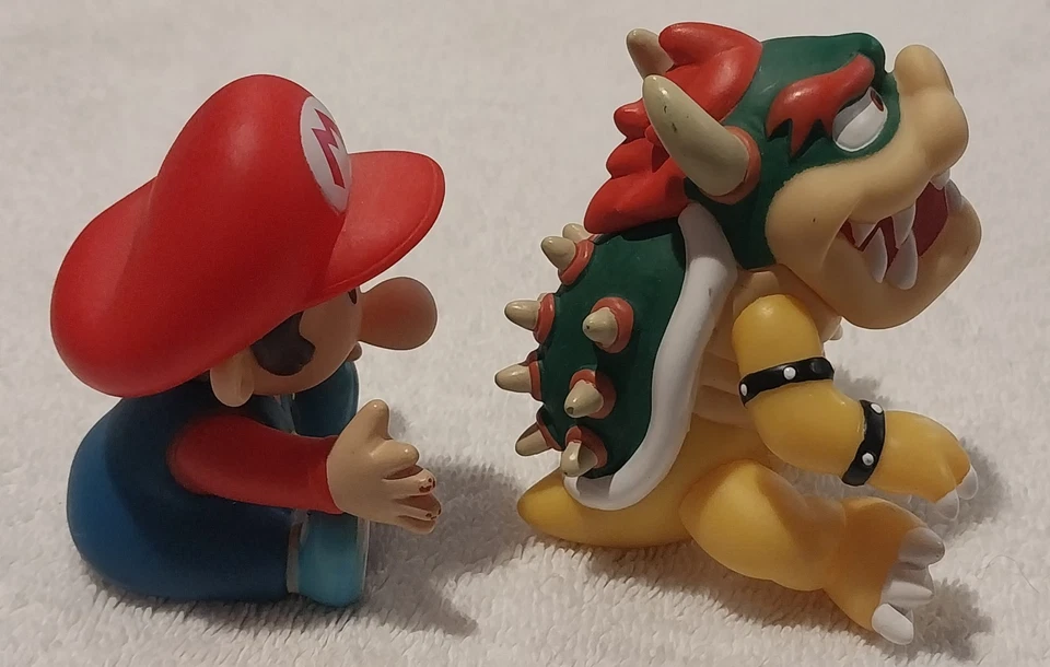 Furuta Super Mario Baby Mario And Bowser Figure Nintendo 2009 Japan - Image 2 of 4