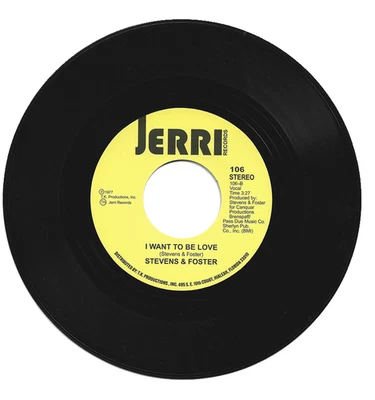 Stevens & Foster I Want To Be Love / What Would I Have Northern Soul Listen
