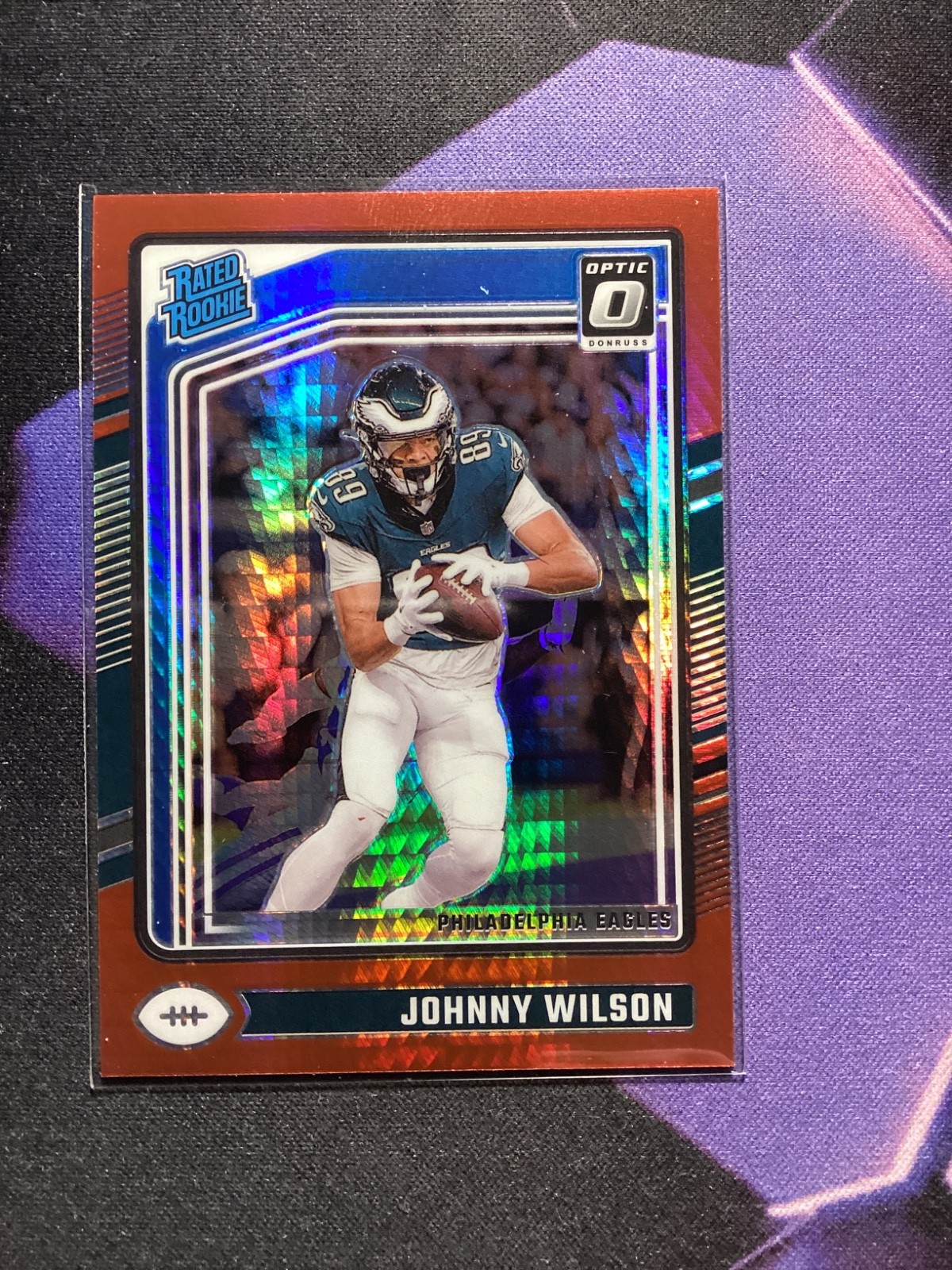 2024 Panini Donruss Optic JOHNNY WILSON #256 RC Rookie Red Hyper Prizm