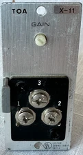 TOA X-11  S Aux Amp With Mute, screws  900 Series Pulled from working system