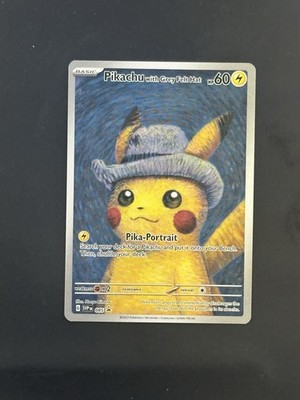 Pokémon Pikachu TCG Grey Felt Hat #085 Van Gogh | eBay