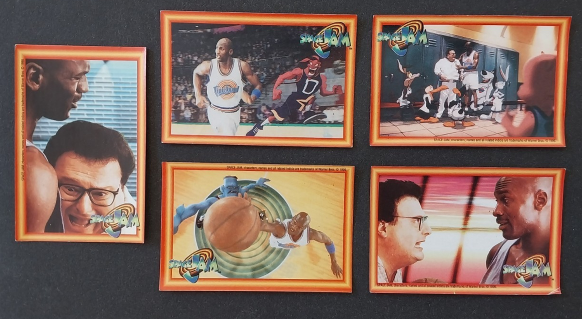 1996 Upper Deck Space Jam Set of 5 Stickers Michael Jordan