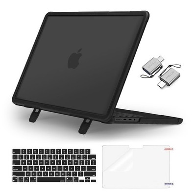 MOSISO Compatible with MacBook Pro 14 inch Case 2026-2021 M5 M4 M3 M2 Black 