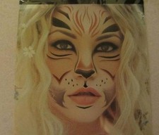 HALLOWEEN 2 PC SET COSTUME FACE TATTOOS