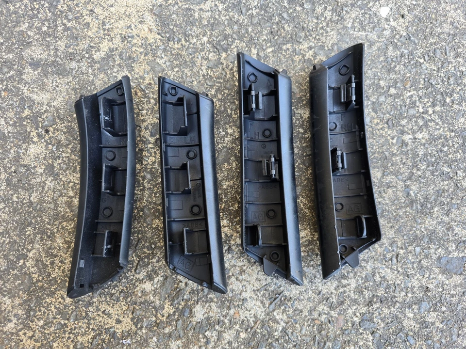 Subaru Liberty Outback 03 - 09 Gen 4 Interior Door Grab Handles Trims Black Set - image 3 of 4