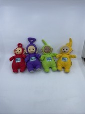 Lot of 4 Vintage Teletubbies 9 inch Plush Playskool 1998