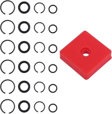 6 Sets 3/8" & 6 1/2" Impact Retaining Clip Friction Rings with O-Ring,... 