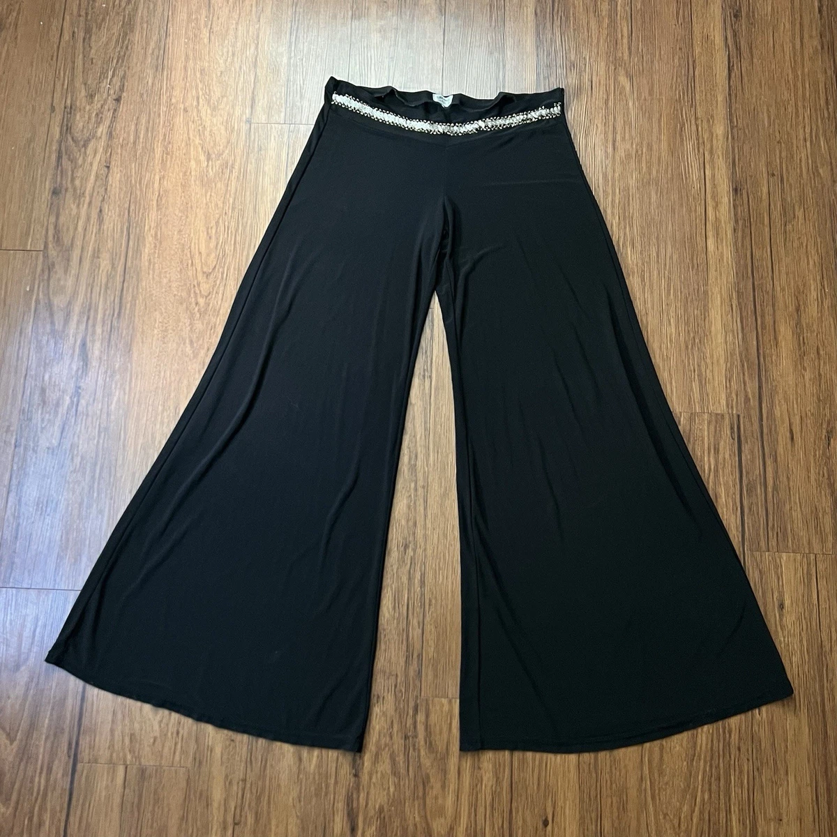 Sequin Flared Black Pants for Women for sale | eBay display picture 1