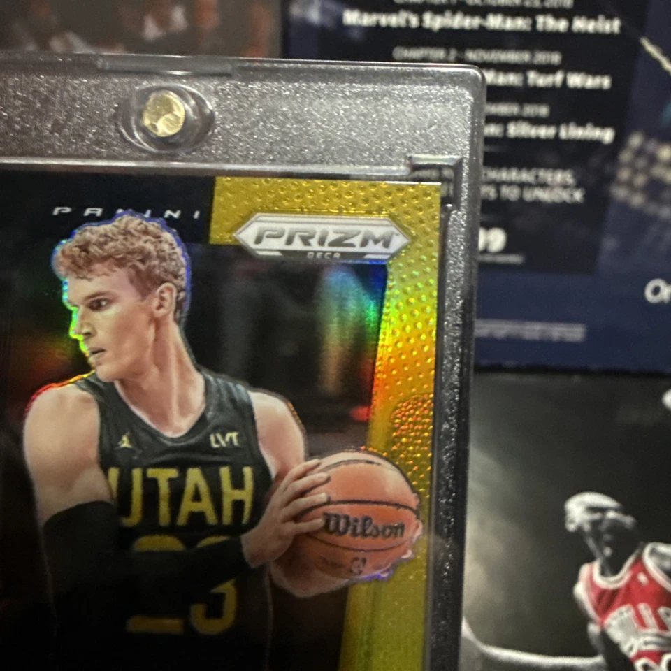 Lauri Markkanen 2024-25 Prizm Deca True Black Gold Prizm # 5/5 Utah Jazz Foto 4 de 4