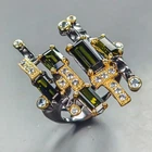 AAA Expensive item Natural Tourmaline Ring 925 Sterling Silver Size 7.5 /R450900