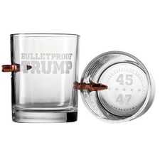 Trump Whiskey Glass with Embedded Bullet, Las...