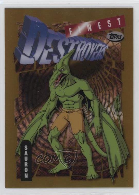 2025 Topps Finest X-Men '97 Common Bronze Gold Refractor /50 Sauron #48 1yj