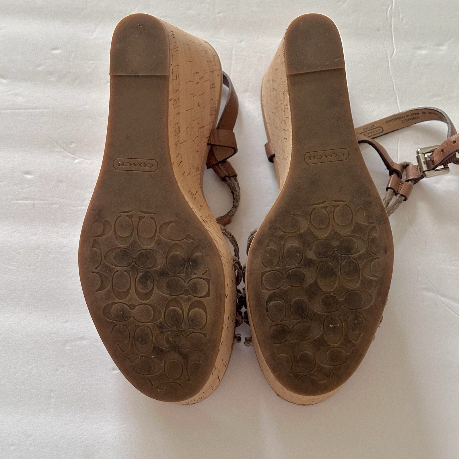 Coach Georgiana Olive/Dark Ginger Python Print Le… - image 5