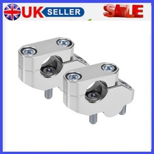 7/8" 22mm Handlebar Bar Mount Clamp Riser Risers For Motorcycle Honda