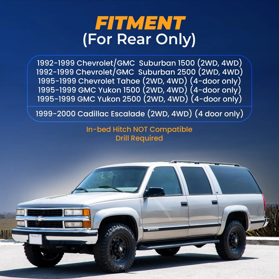 Airbag Air Bag Suspension for 1992-1999 Chevrolet Chevy Tahoe 4 Door 2WD 4WD Foto 3 de 4