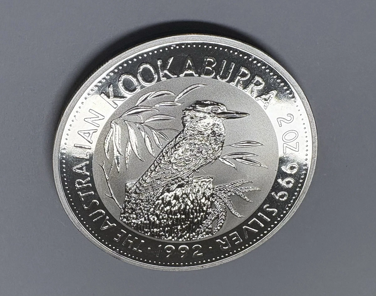 Australian Kookaburra Uncertified 1992 Silver Bullion Coins for