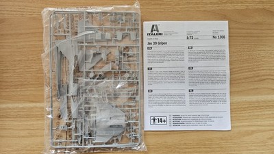 Italeri 1:72 SAAB JAS 39 ''Gripen'' (1306) Modellbausatz ohne OVP