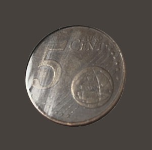 2000-R Italy 🇮🇹 5 Euro Cent Copper- Plated Steel Coin