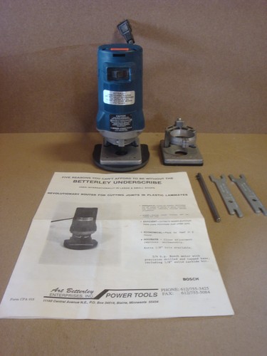 Original Art Betterley Under Scribe Router. (Bosch Motor)