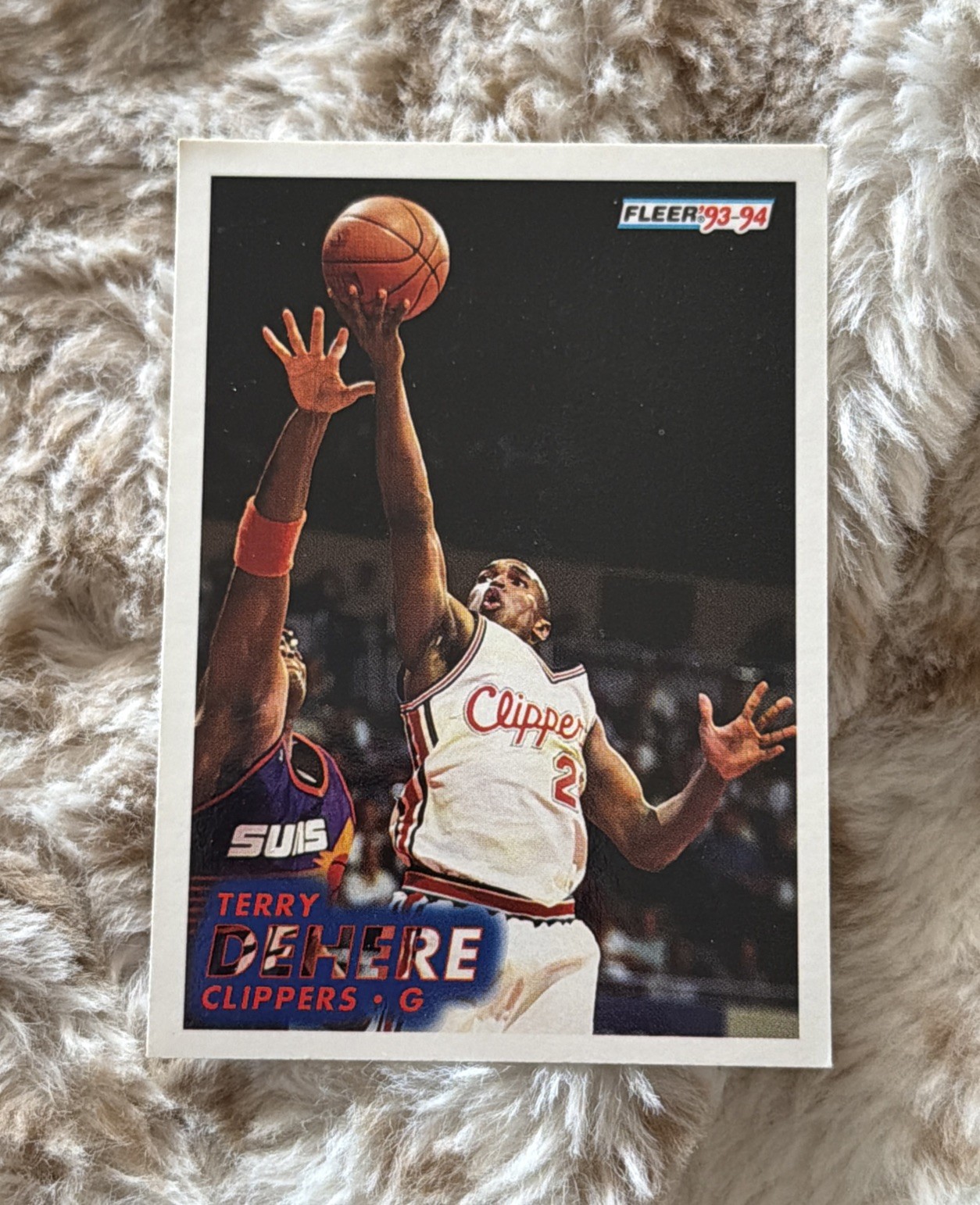 1993-94 Fleer Terry Dehere #306 RC Rookie Card LA Clippers