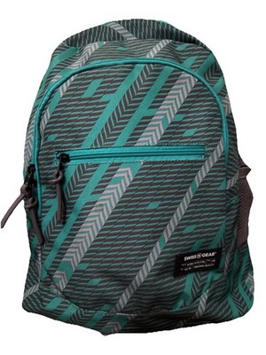 Swissgear 15'' Backpack w/laptop Holder Blue Grass/Urban Heather Track Print