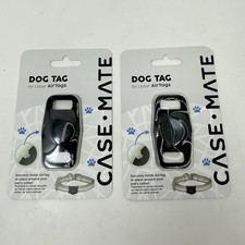 Case-Mate Dog Collar AirTags Mount New Black Lot Of 2 Air Tag Holder Tracker