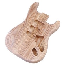 S and T Guitar Body Pre-Routed Ash Guitar Body Glued for Luthiers