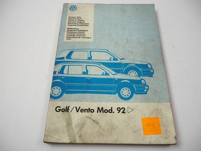 VW Golf 3 Vento 1992 spare parts catalogue image catalogue illustrated catalogue