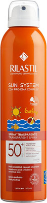 Rilastil Sun System Baby Transparent Spray LSF50+, Körperspray Kinder Transparent