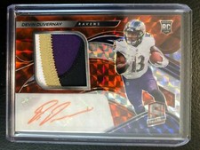2020 Panini Spectra Devin Duvernay RPA Rookie Jersey Patch Auto Prizm /15 RAVENS