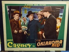 Lobby Card 1939 OKLAHOMA KID villain Humphrey Bogart great pic mad at Ward Bond